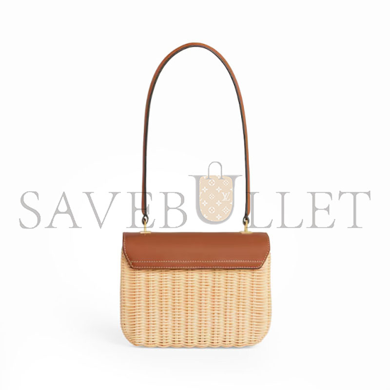 Ce1i*e teen garance wicker and natural cowhide handbags 119672fuo.02nt ‎(18.5*13.5*7cm)